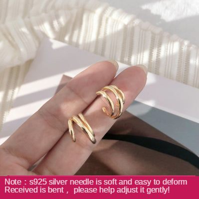 Metal Hoops Women's Earrings Retro