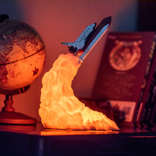 3D Print Space Shuttle Lamp Night - Little Eudora