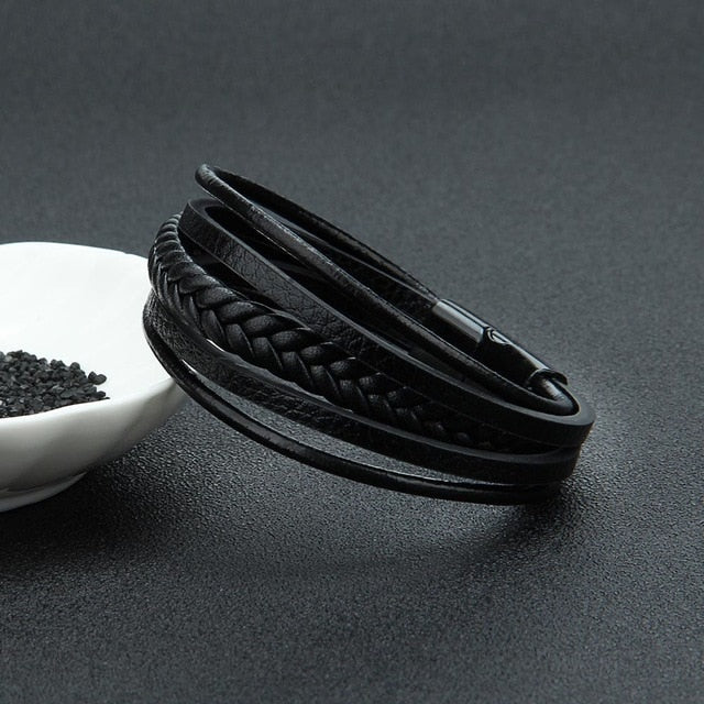 Braided Leather Bracelets Men