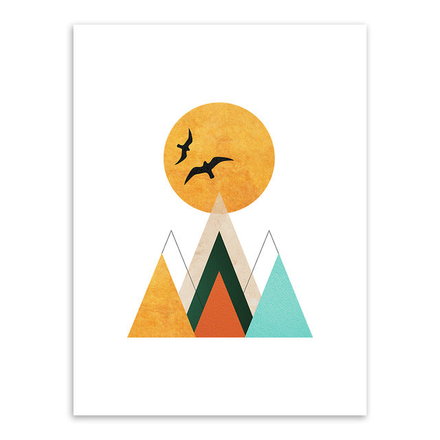 Geometric Multicolored Abstract Art - Little Eudora