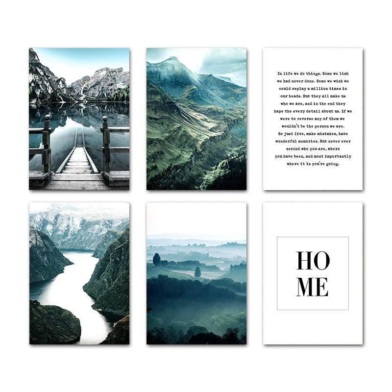 Dolomites Lake Nature Landscape Wall Art - Little Eudora