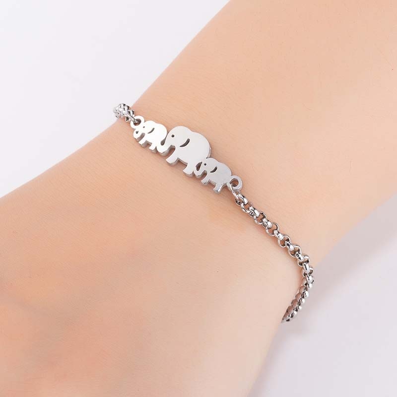 Stainless Steel Jewelry Elephant Bracelet