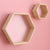 1 Big+1 Small Hexagon Wooden Shelves - Little Eudora