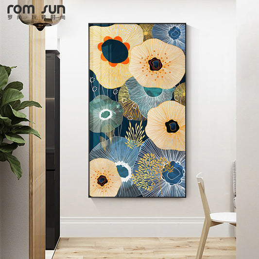 Abstract style Flowers Wall Art - Little Eudora