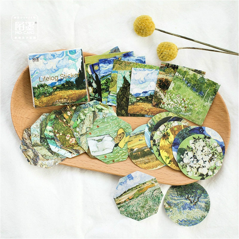Paint Stationery Sticker Totem Memo Stickers 46pcs/box