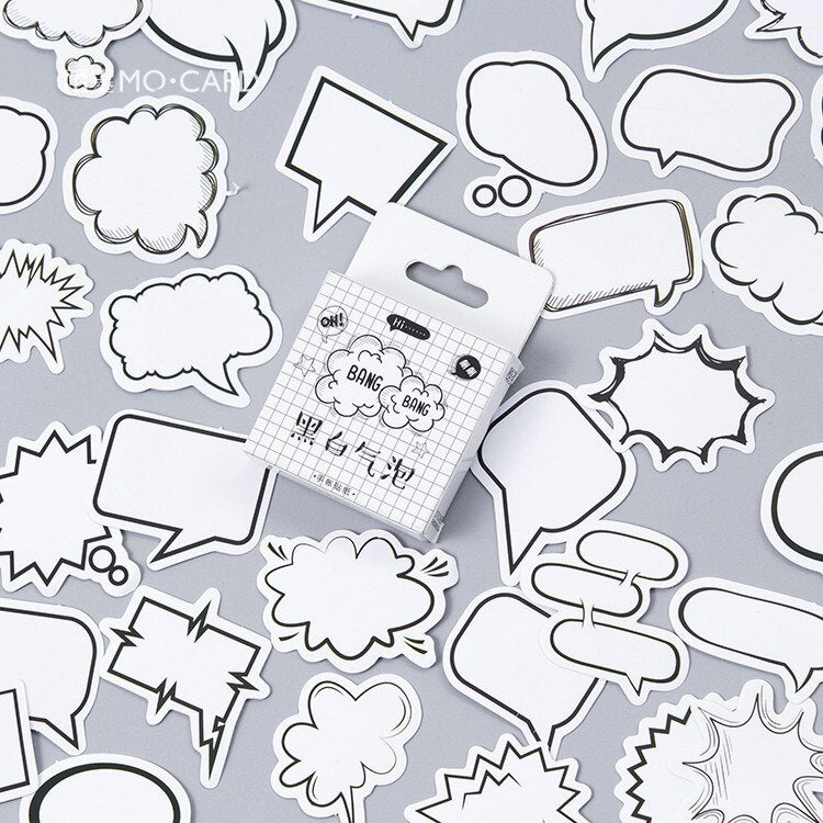 Paint Stationery Sticker Totem Memo Stickers 46pcs/box