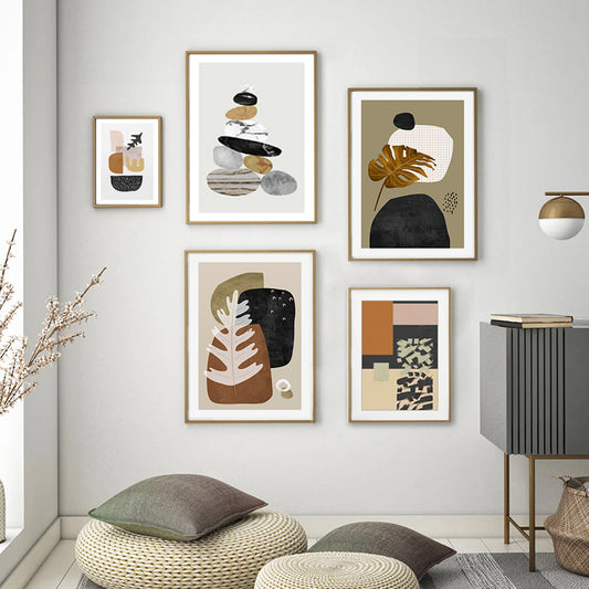 Scandinavia Abstract Geometric Canvas - Little Eudora
