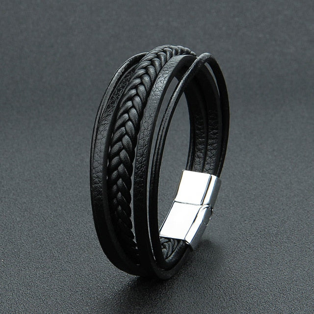Braided Leather Bracelets Men