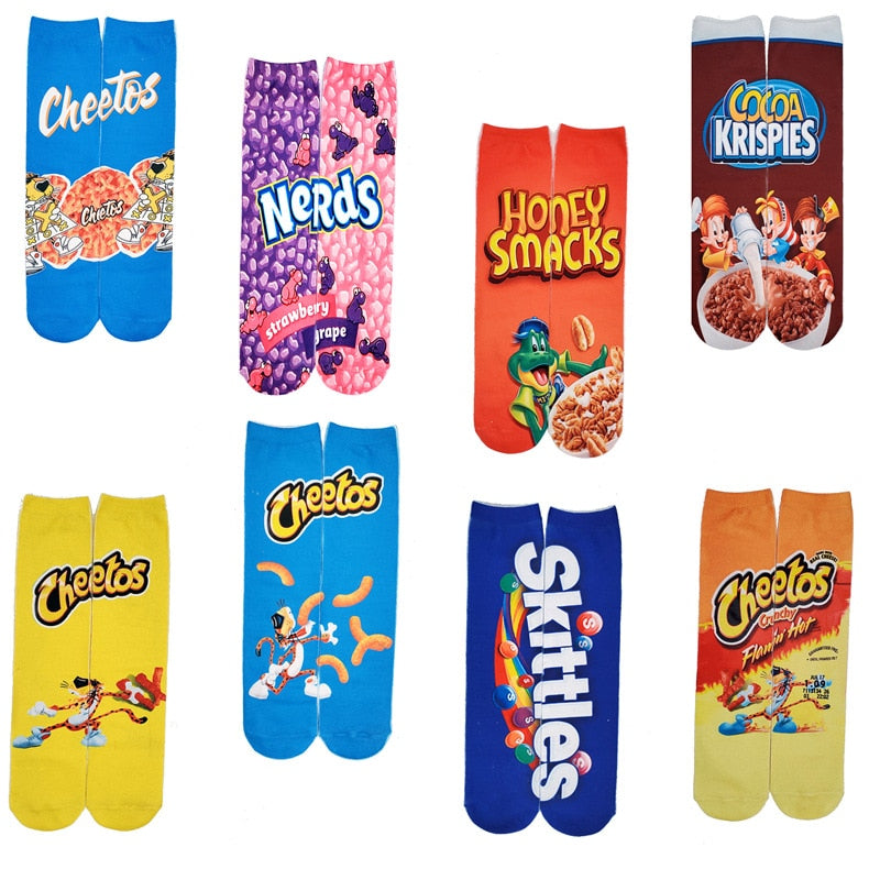Snacks Cotton Socks - 1 Pair - Little Eudora