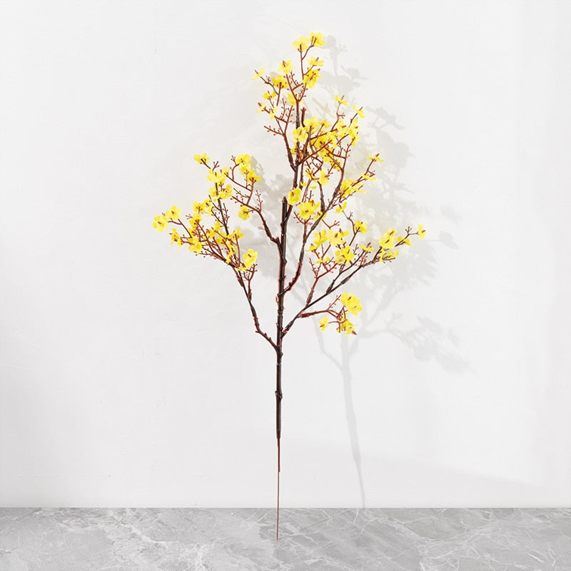 Gypsophila Artificial Flowers White Branch High Quality Babies Breath Fake Flowers Long Bouquet Home Wedding Decoration Autumn