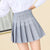 Popular Japanese Womens Plaid Tennis Skirt 