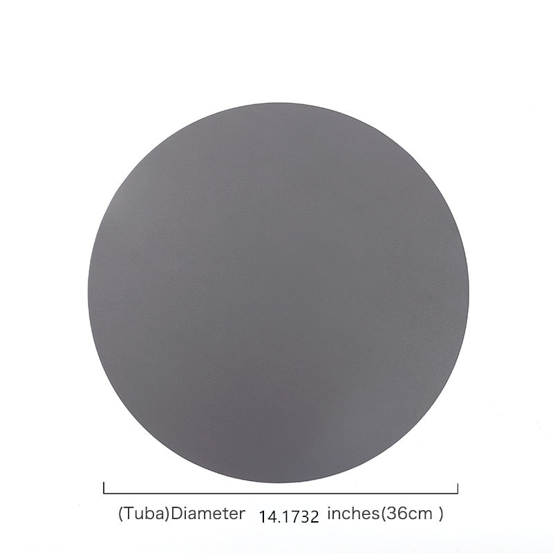Insulation Oilproof Leather Placemat Western Food Mat Dining Tableware Table Mat Pads Bowl Cup Coaster Kitchen Accessorie