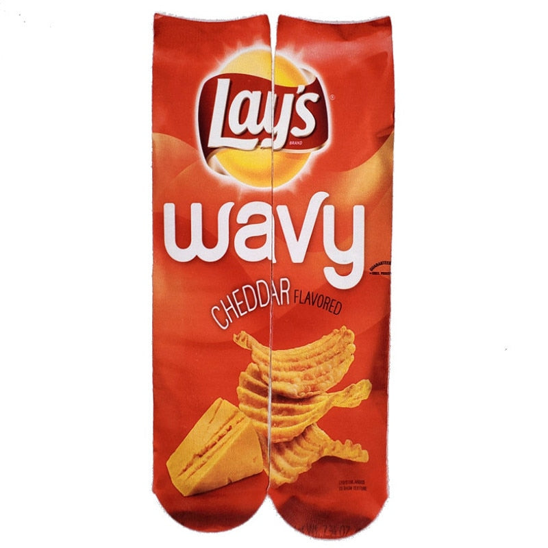Snacks Cotton Socks - 1 Pair - Little Eudora