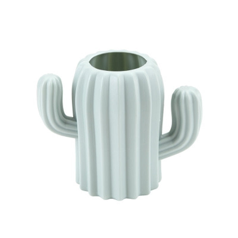 Origami Plastic Vase Milky White Ceramic Flower Pot Fl - Little Eudora