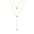 Kpop Fashion Gold color Choker Necklace Women Cute Girl Double Layer Chain statement Necklace for Women Jewelry Wholesale 2020