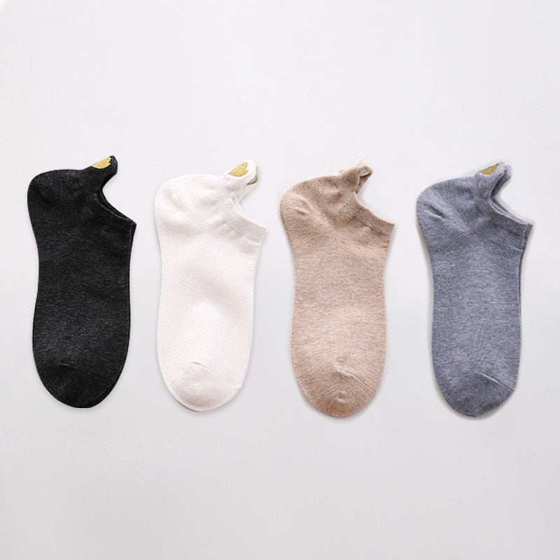 Fashion Ankle Socks - 4 Pairs - Little Eudora