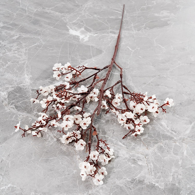 Gypsophila Artificial Flowers White Branch High Quality Babies Breath Fake Flowers Long Bouquet Home Wedding Decoration Autumn
