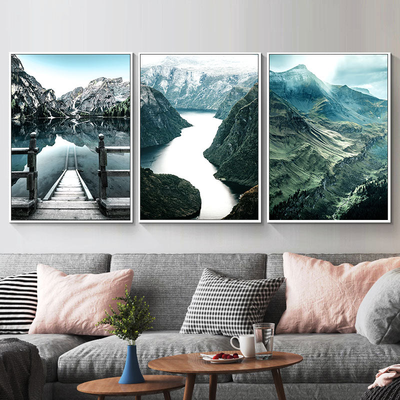 Dolomites Lake Nature Landscape Wall Art - Little Eudora