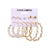EN Pearl Hoop Earrings For Women Clip On Ear Rings Geometric Pendientes Round Circle Earring Set Brincos Korean Fashion Jewelry