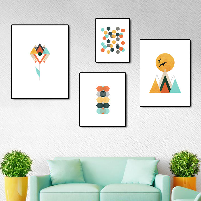 Geometric Multicolored Abstract Art - Little Eudora