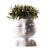 Nordic Creative Resin Human head vase Art flower arrangement Doll sculpture flower pot Potted plant Home garden decoration