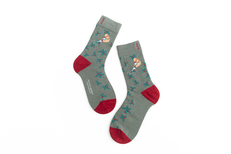 Unisex Harajuku Colorful Full Socks -1 Pair - Little Eudora