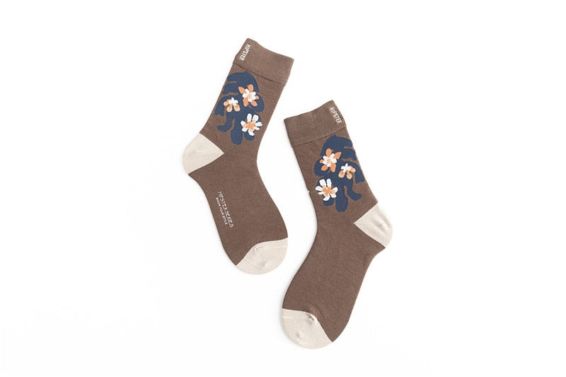 Unisex Harajuku Colorful Full Socks -1 Pair - Little Eudora
