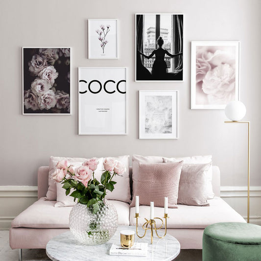 Nordic Fashion Flowers Wall Art - Little Eudora