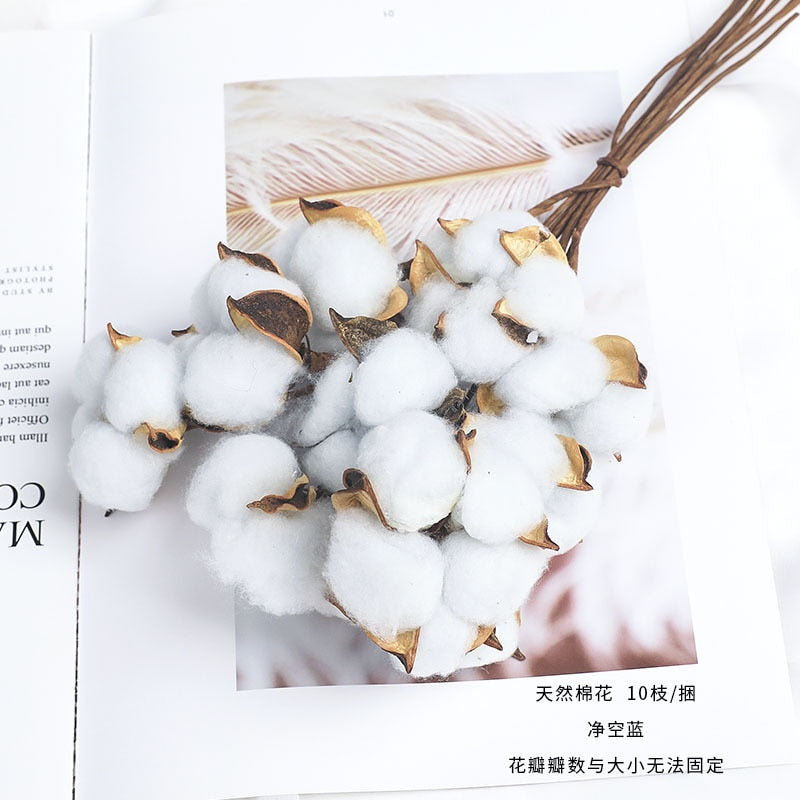 Natural Cotton Artificial Flower - 1 Piece - Little Eudora