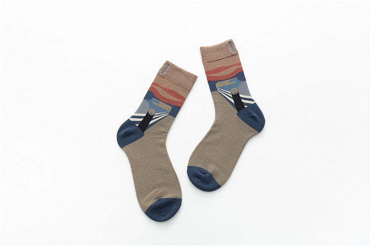 Unisex Painting Style Patterns Unisex Socks - 1 Pair - Little Eudora