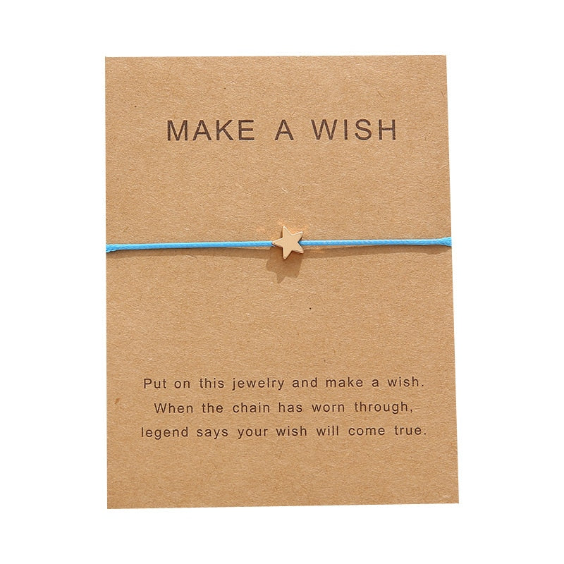 Adjustable fabric bracelet with Card