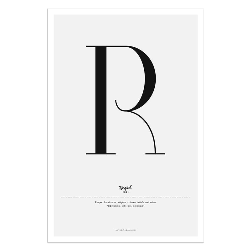 Quote Words Nordic Style CWall Art - Little Eudora