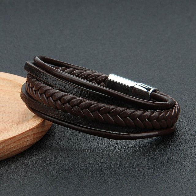 Braided Leather Bracelets Men