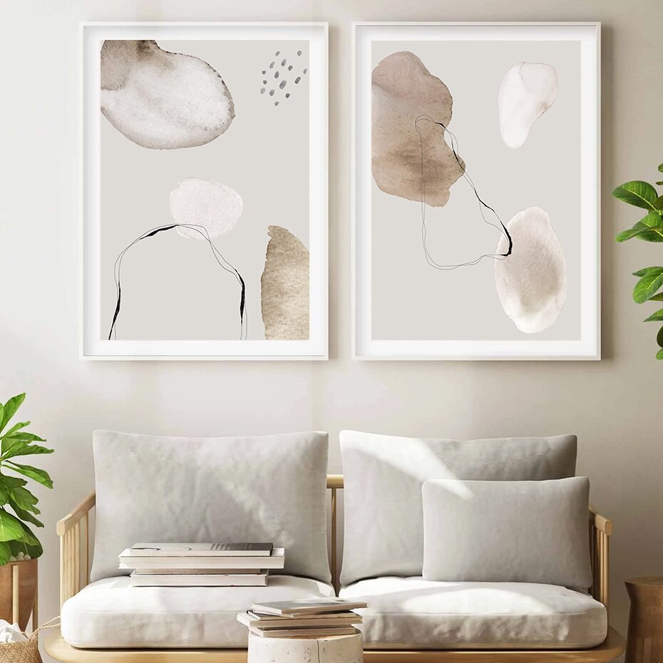 Geometric Dried Plants Wall Art - Little Eudora