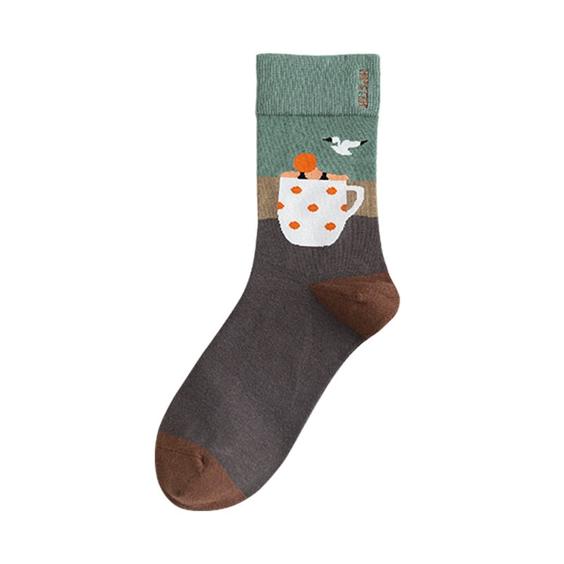 Harajuku funny Unisex Socks - 1 Pair - Little Eudora