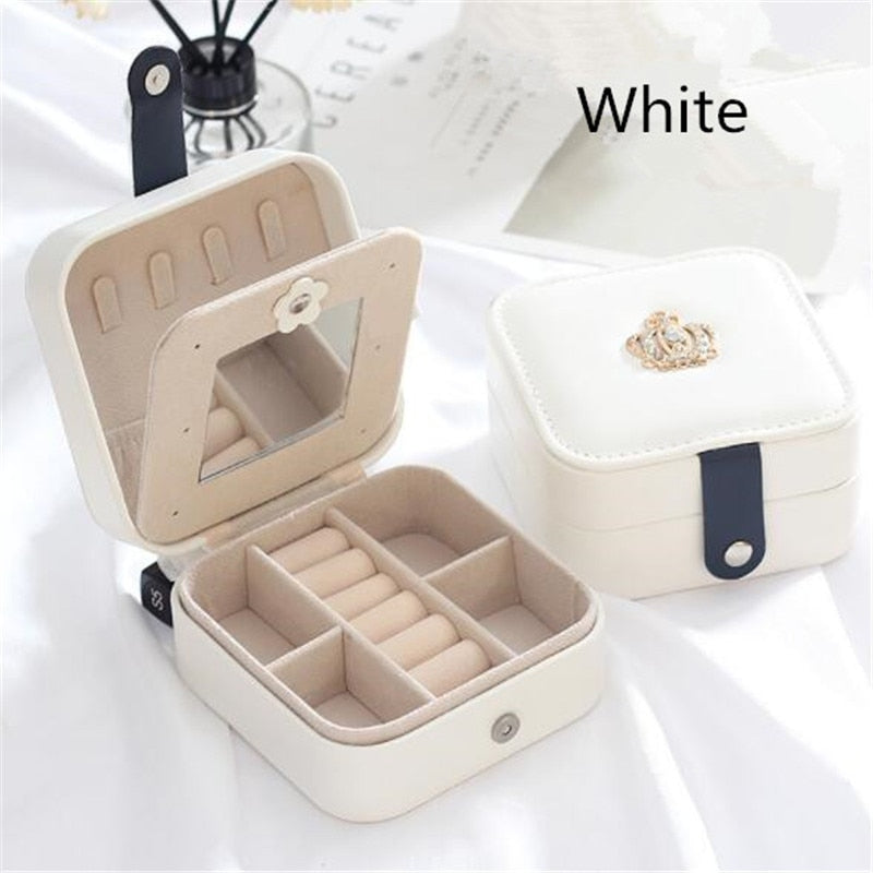 High Capacity Leather Jewelry Box
