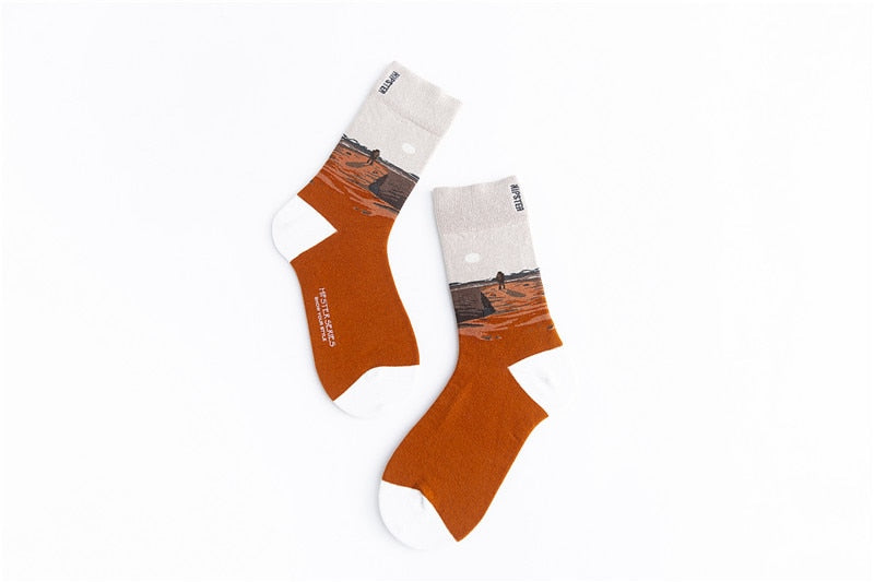 Unisex Painting Style Patterns Unisex Socks - 1 Pair - Little Eudora