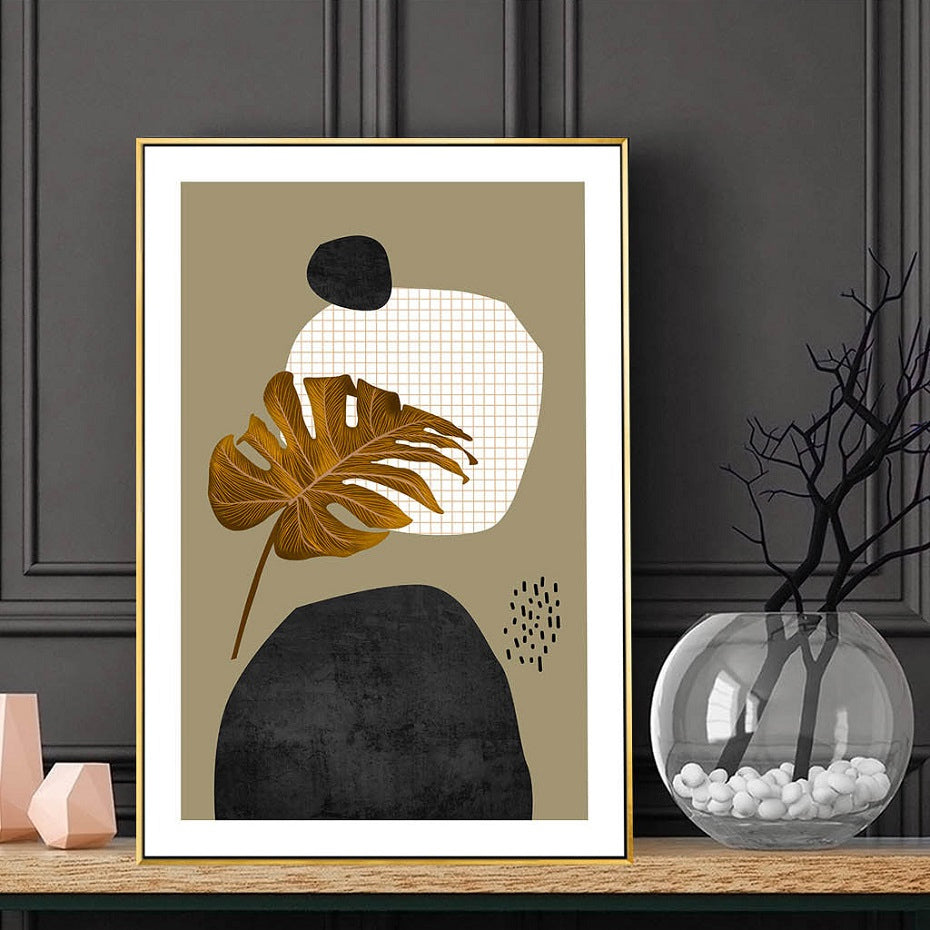 Scandinavia Abstract Geometric Canvas - Little Eudora
