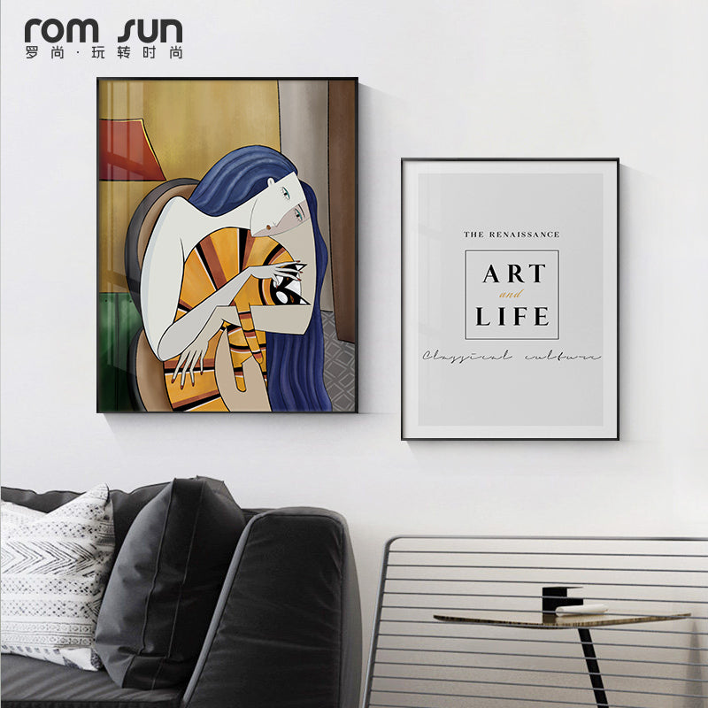 Abstract Minimalist balderdash figure Wall Art - Little Eudora