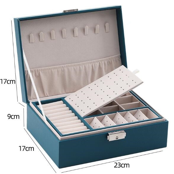High Capacity Leather Jewelry Box