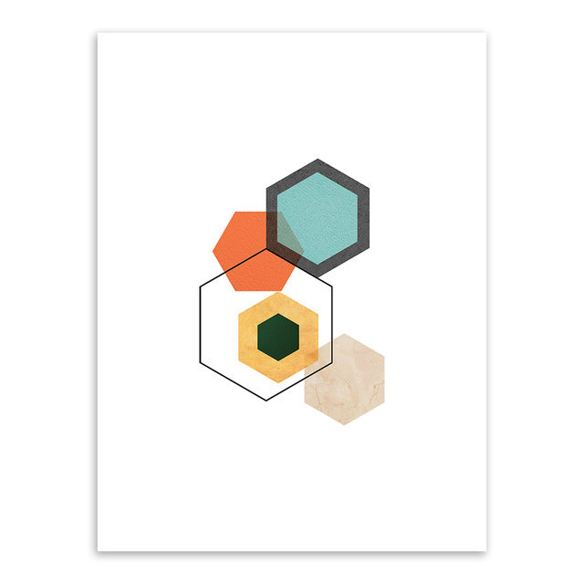 Geometric Multicolored Abstract Art - Little Eudora