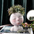 Nordic Creative Resin Human head vase Art flower arrangement Doll sculpture flower pot Potted plant Home garden decoration