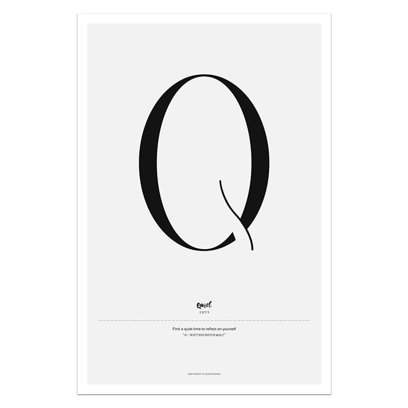 Quote Words Nordic Style CWall Art - Little Eudora