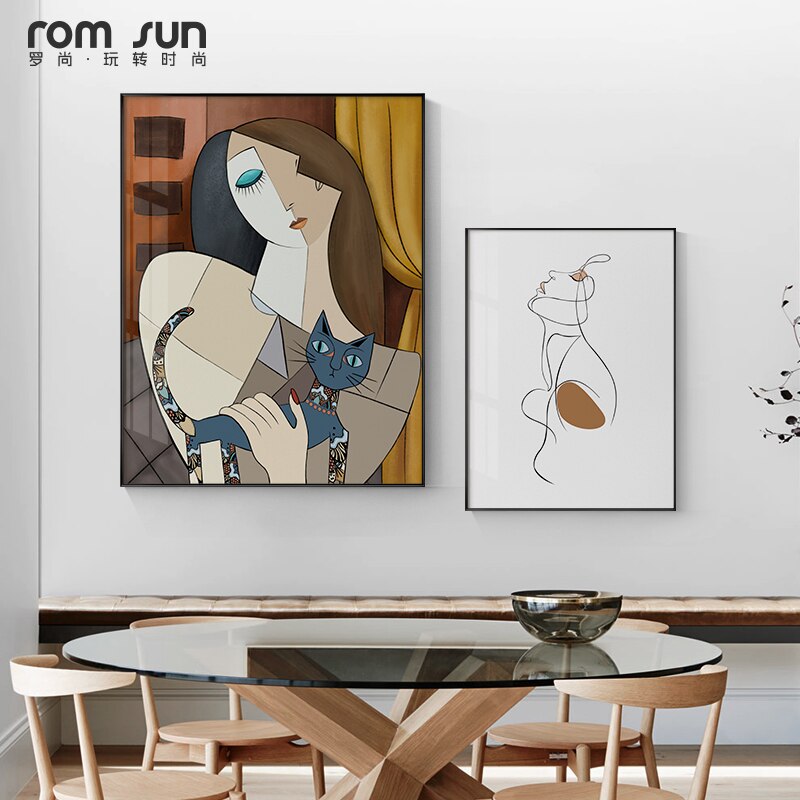 Abstract Minimalist balderdash figure Wall Art - Little Eudora