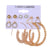 EN Pearl Hoop Earrings For Women Clip On Ear Rings Geometric Pendientes Round Circle Earring Set Brincos Korean Fashion Jewelry