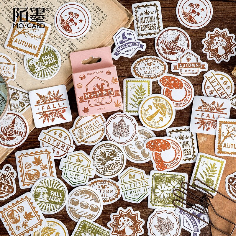 Paint Stationery Sticker Totem Memo Stickers 46pcs/box