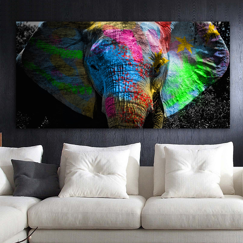 Colorful Elephant Wall Art - Little Eudora