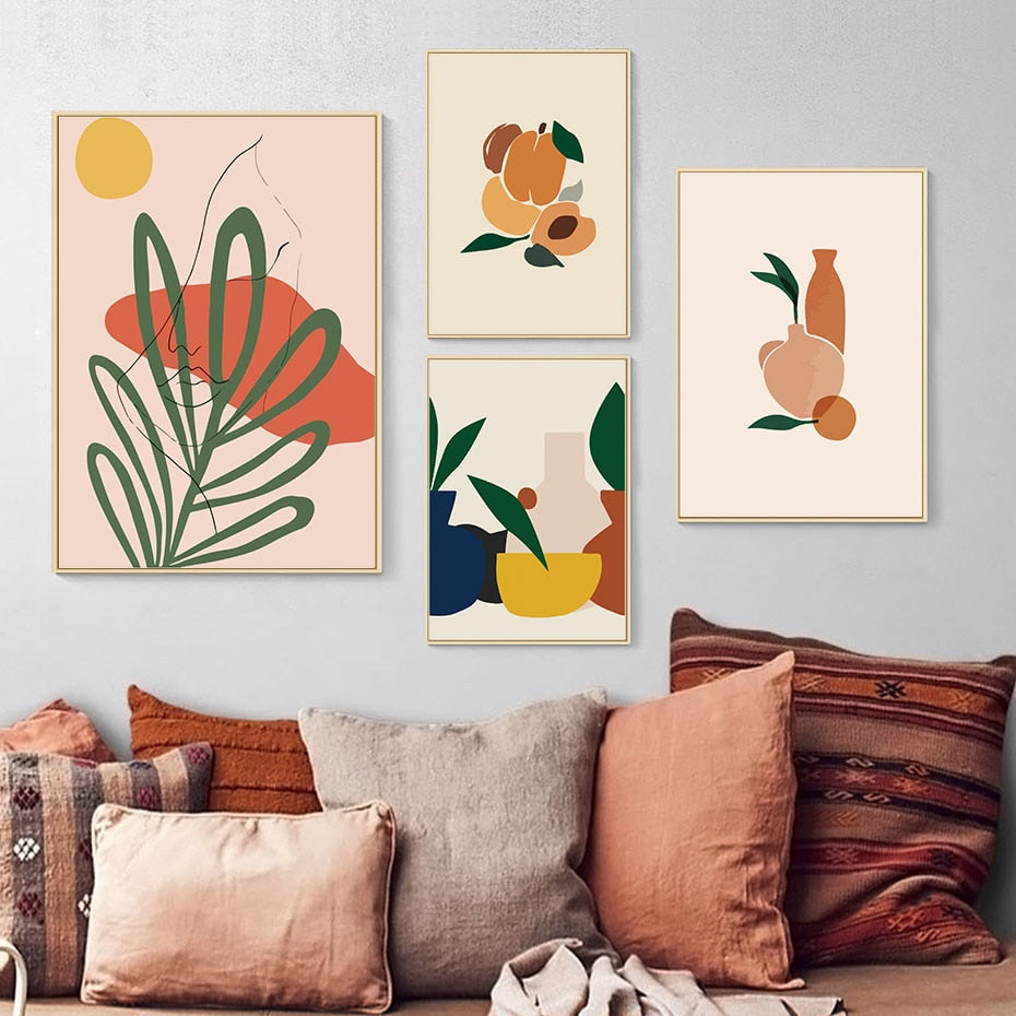 Scandinavia Abstract Still Life Figure Wall Art - Little Eudora