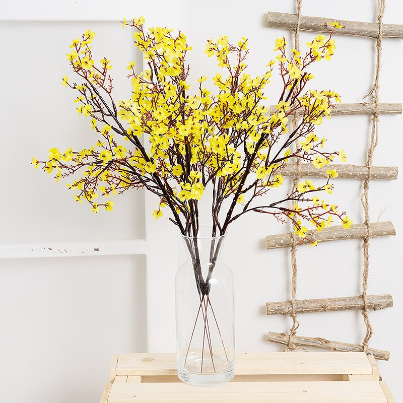 Gypsophila Artificial Flowers White Branch High Quality Babies Breath Fake Flowers Long Bouquet Home Wedding Decoration Autumn