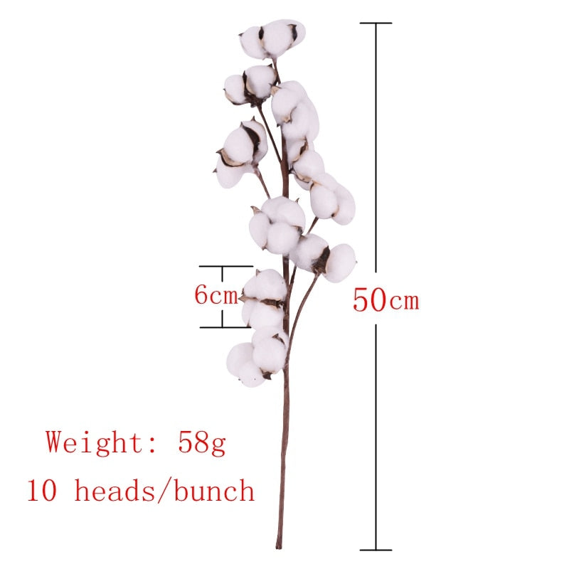 Natural Cotton Artificial Flower - 1 Piece - Little Eudora